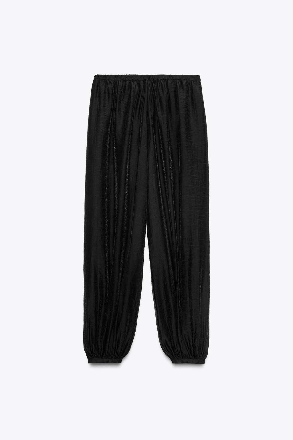 ZW COLLECTION TIE HEM BLOOMER TROUSERS - Zara фото 5
