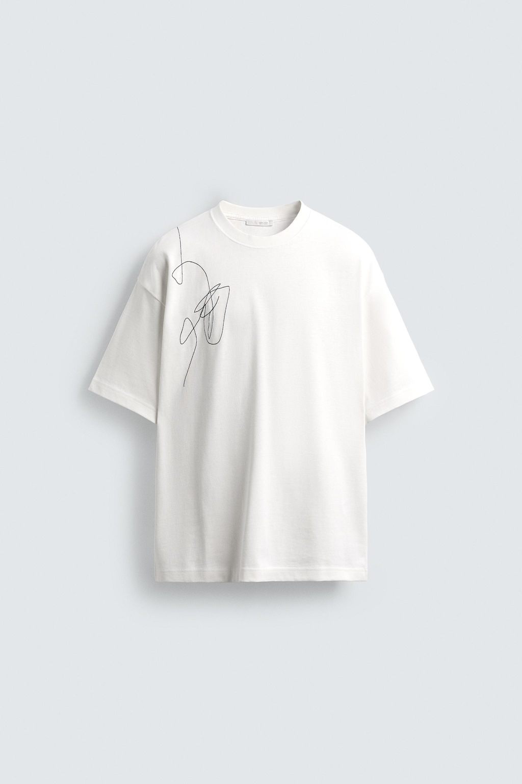EMBROIDERED PHOTOGRAPHIC PRINT T-SHIRT