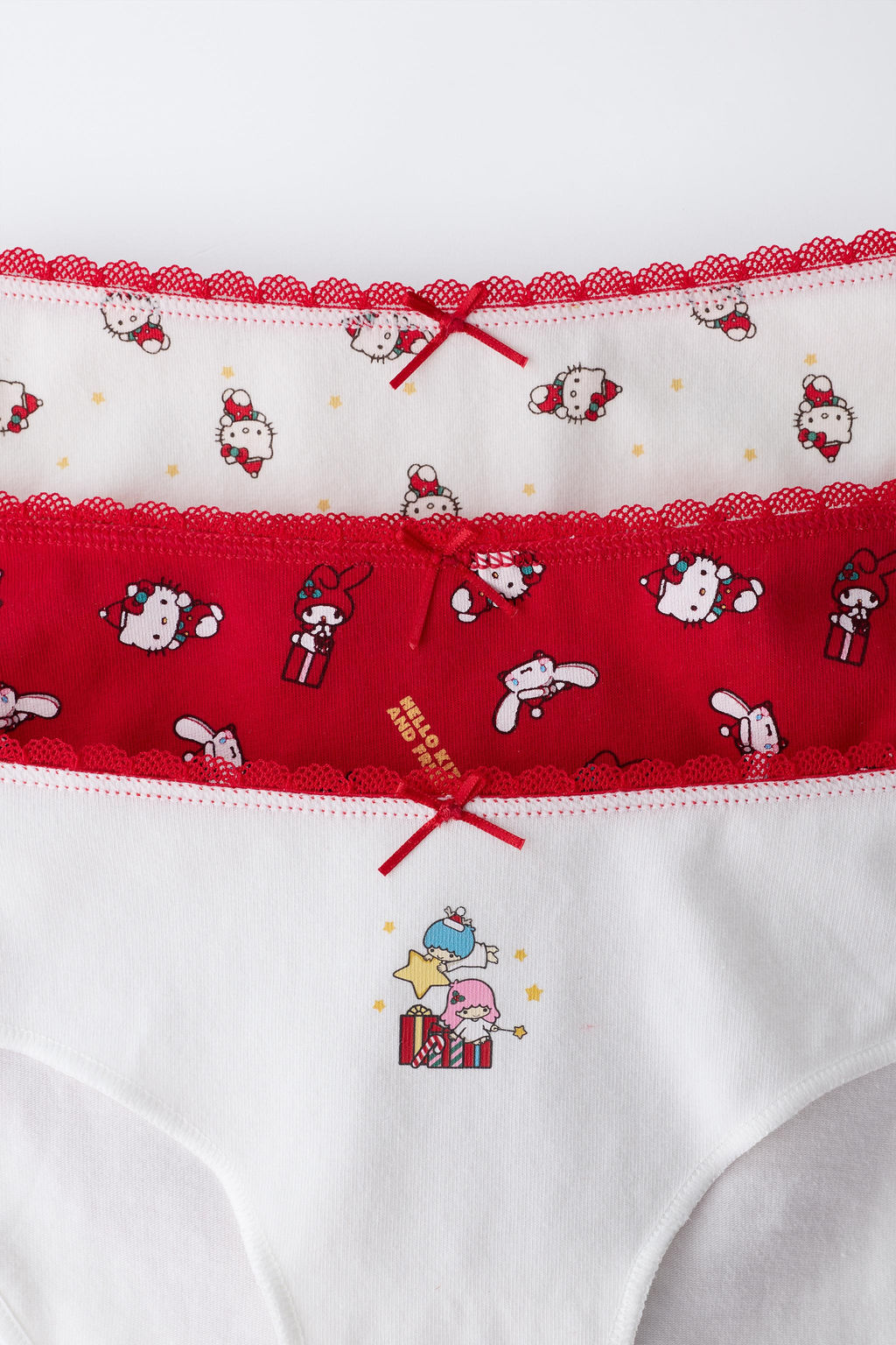 AGES 6-14 / THREE-PACK OF HELLO KITTY  SANRIO BRIEFS - Zara фото 2