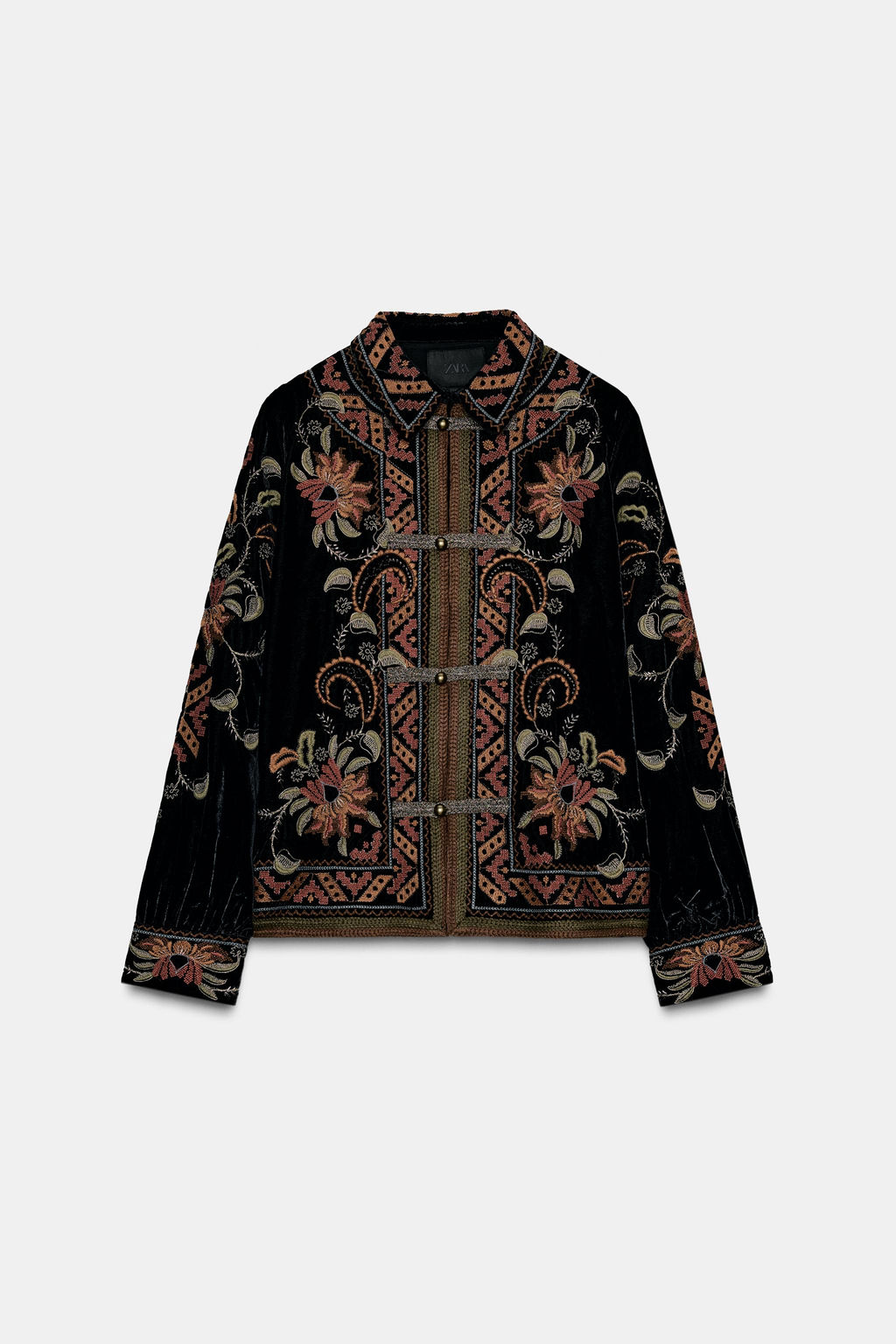 ZW COLLECTION EMBROIDERED VELVET JACKET