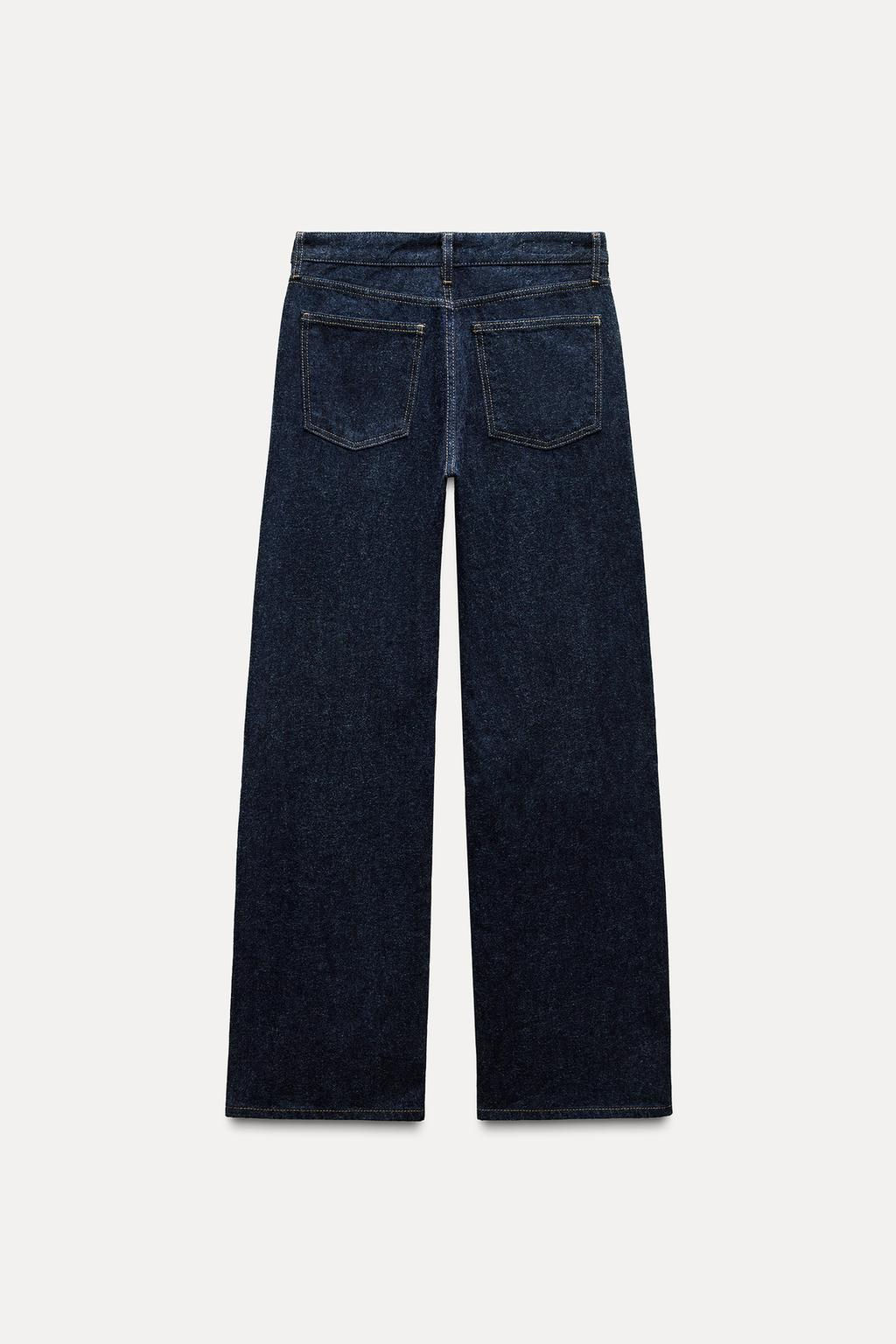 TRF SLOUCHY WIDE-LEG MID-WAIST JEANS - Zara фото 8