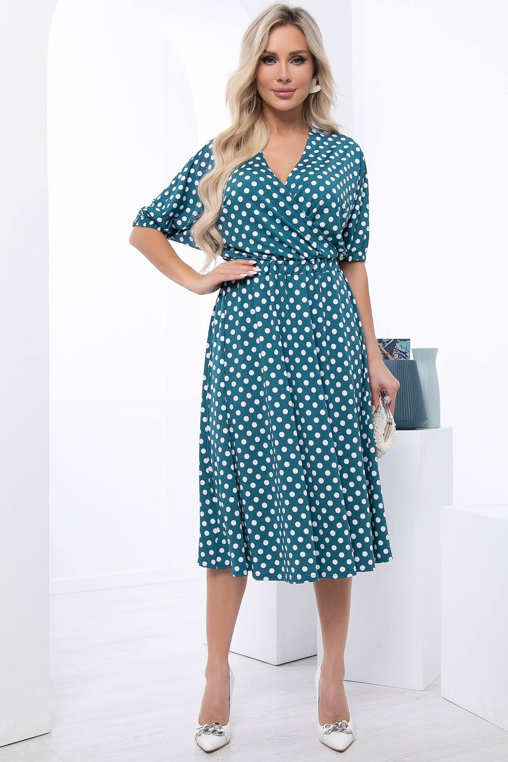 Платье Беверли (изумруд) П7037 - Lt collection фото 11