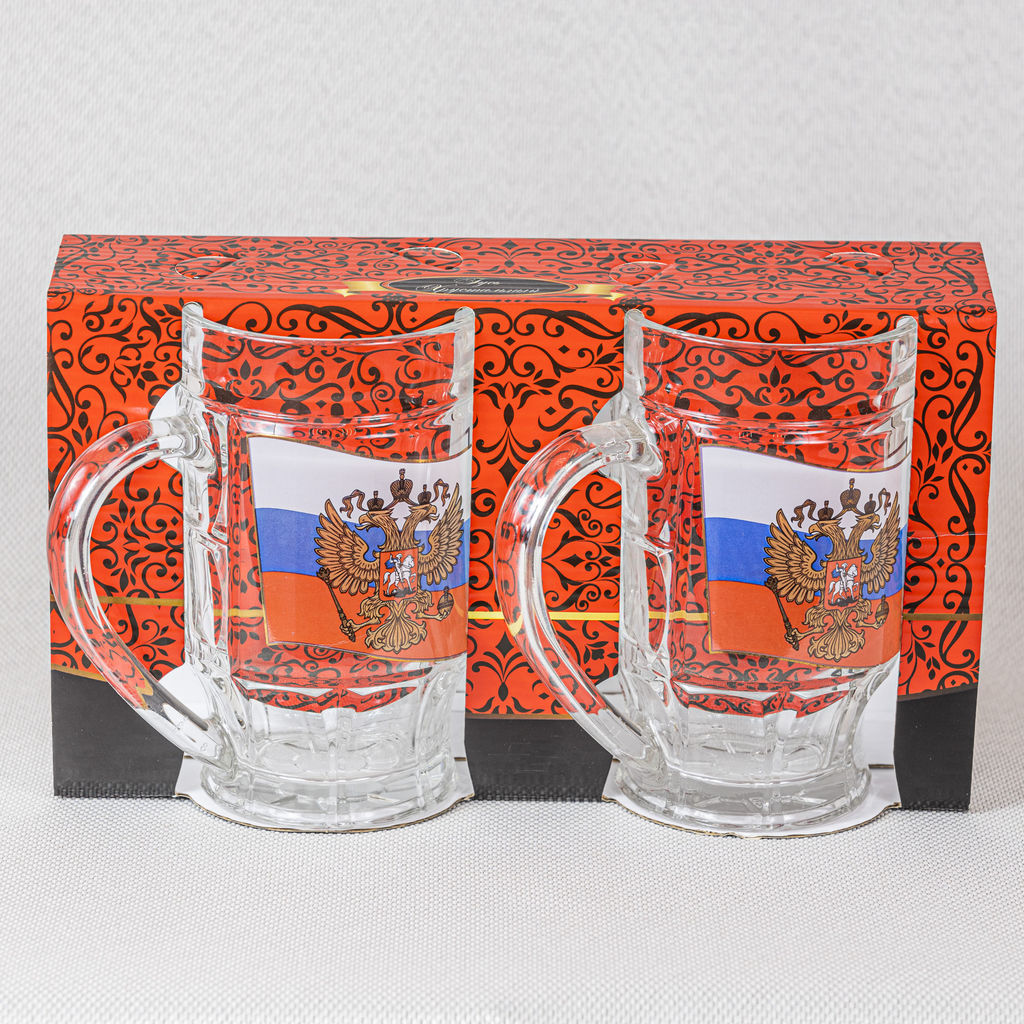 Набор кружек для пива 2 шт с деколью арт. 1143 - Полимербыт фото 3