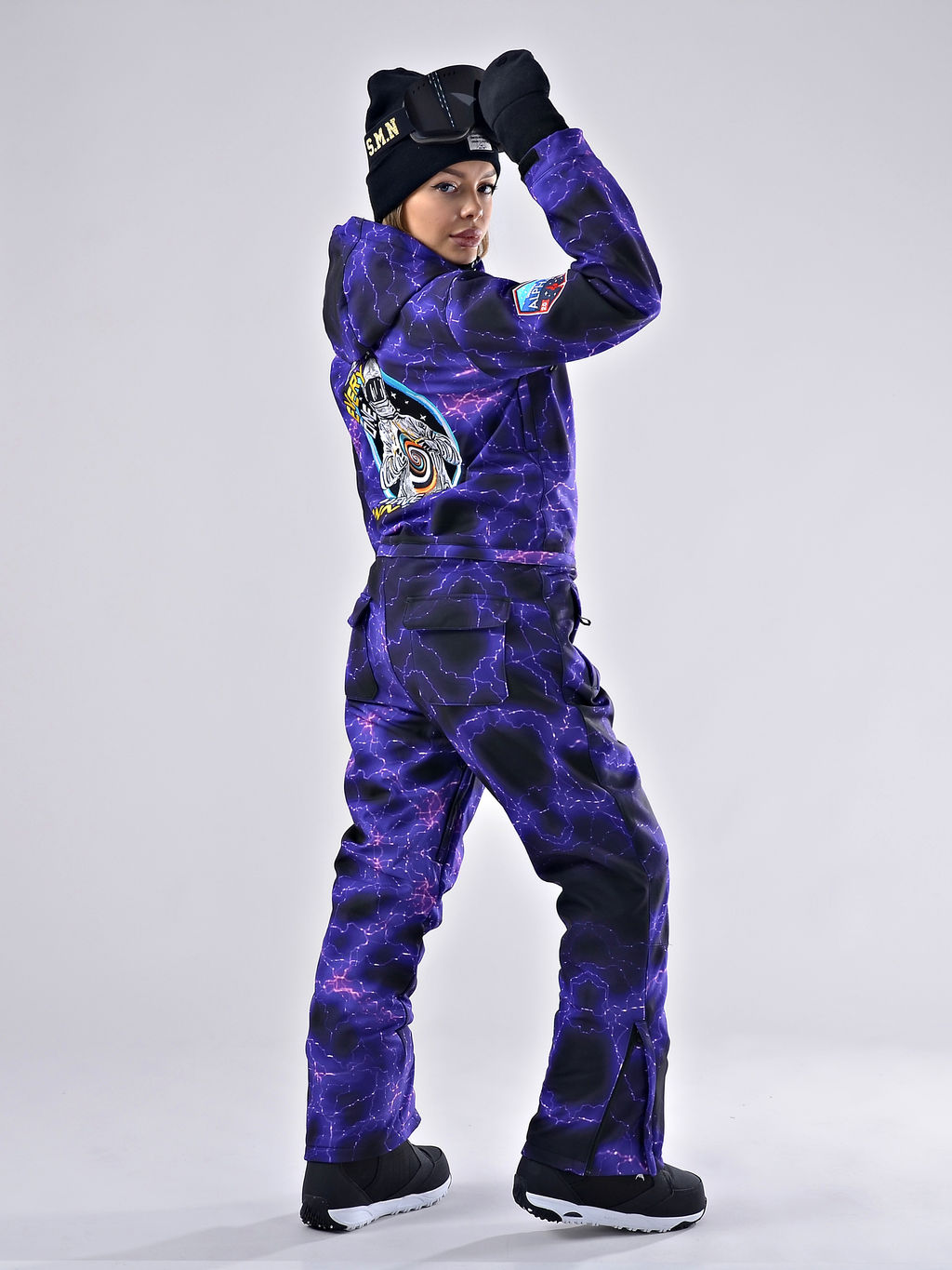 Женский зимний сноубордический комбинезон Alpha Endless 222/220518-2_013 Фиолетовый  фото 10