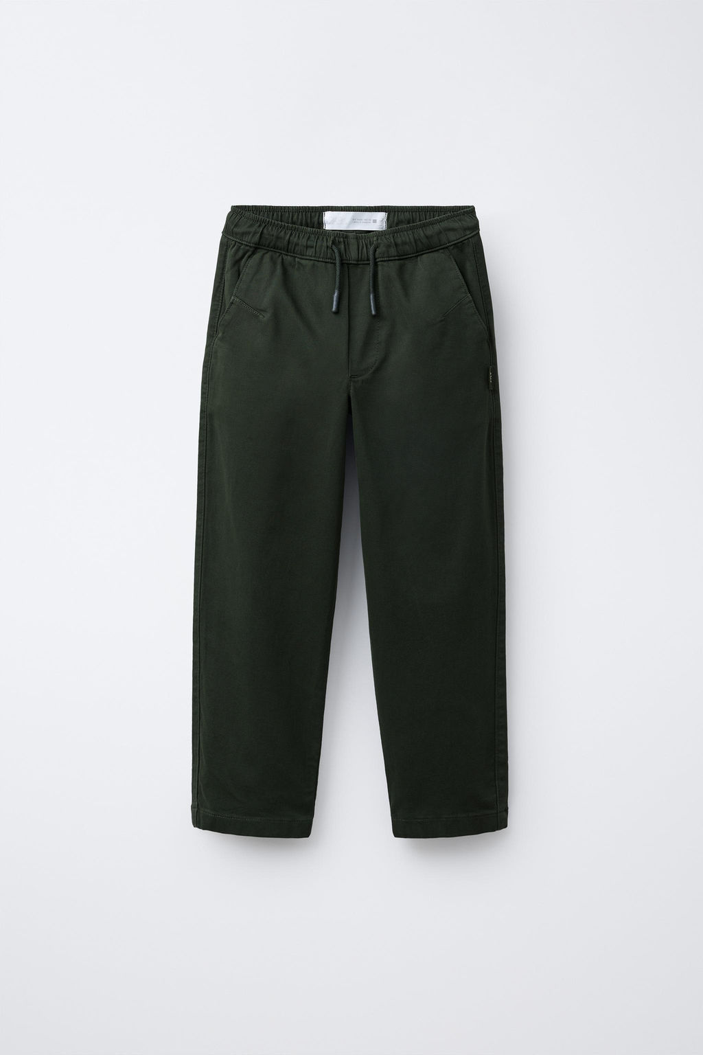BASIC CHINO TROUSERS WITH LABEL