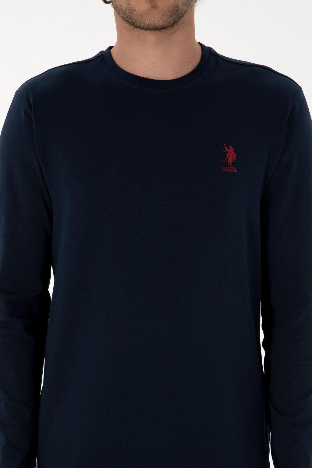 Erkek Lacivert Basic Sweatshirt Sepette S_rpriz _ndirim - U.s. polo assn фото 6