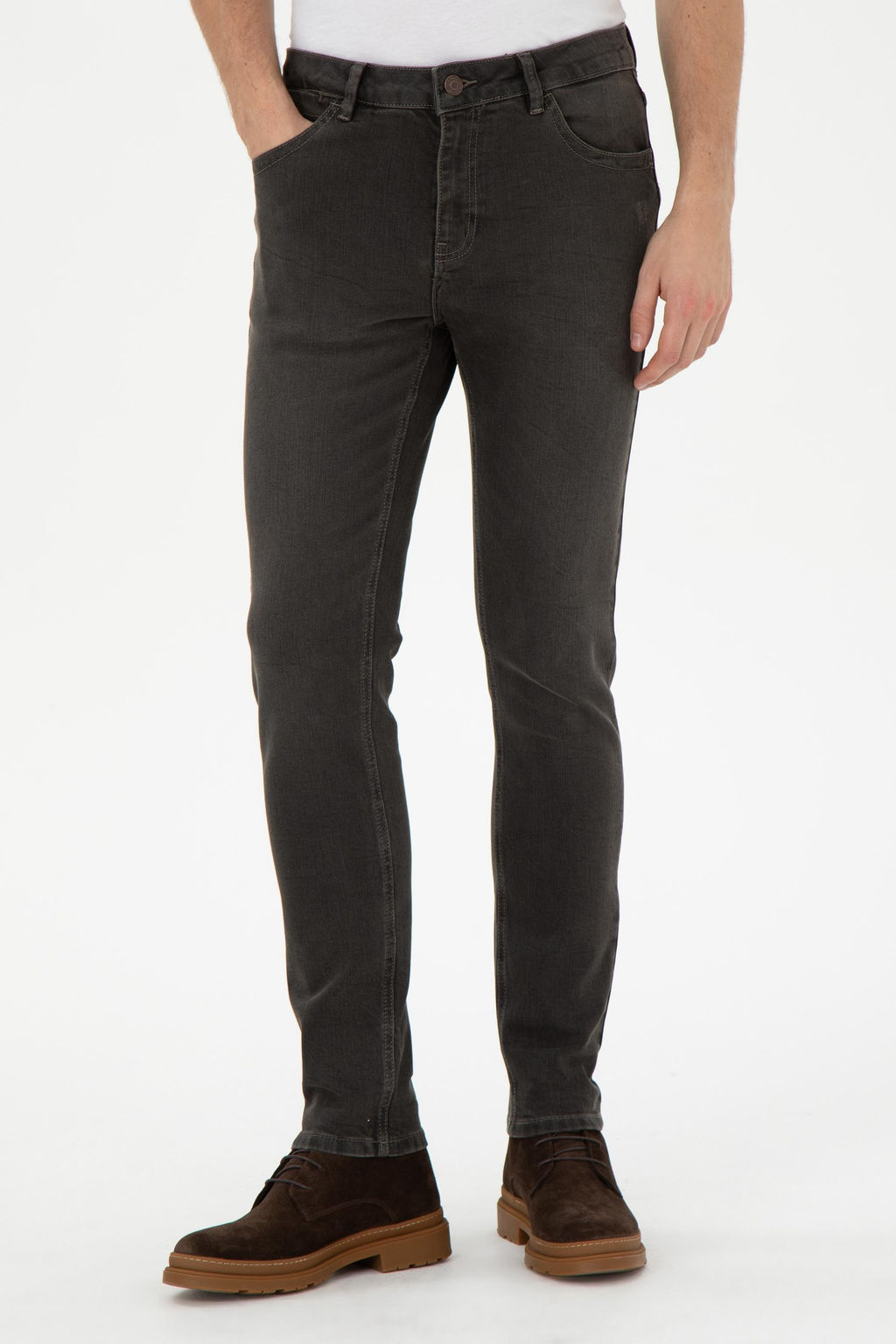 Мужские коричневые джинсовые брюки Неожиданная скидка в корзине - U.s. polo assn фото 2