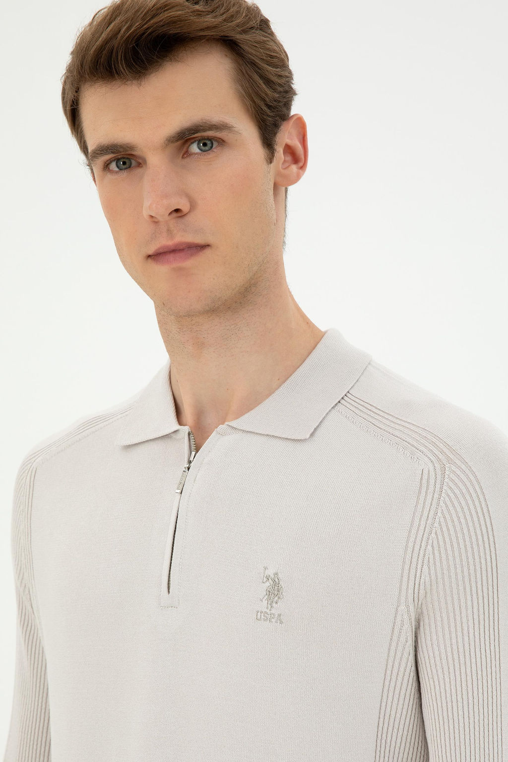 Erkek Krem Kazak - U.s. polo assn фото 2