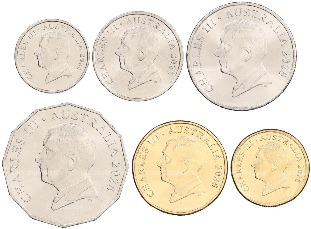 Набор из 6 монет 2025 года Австралия