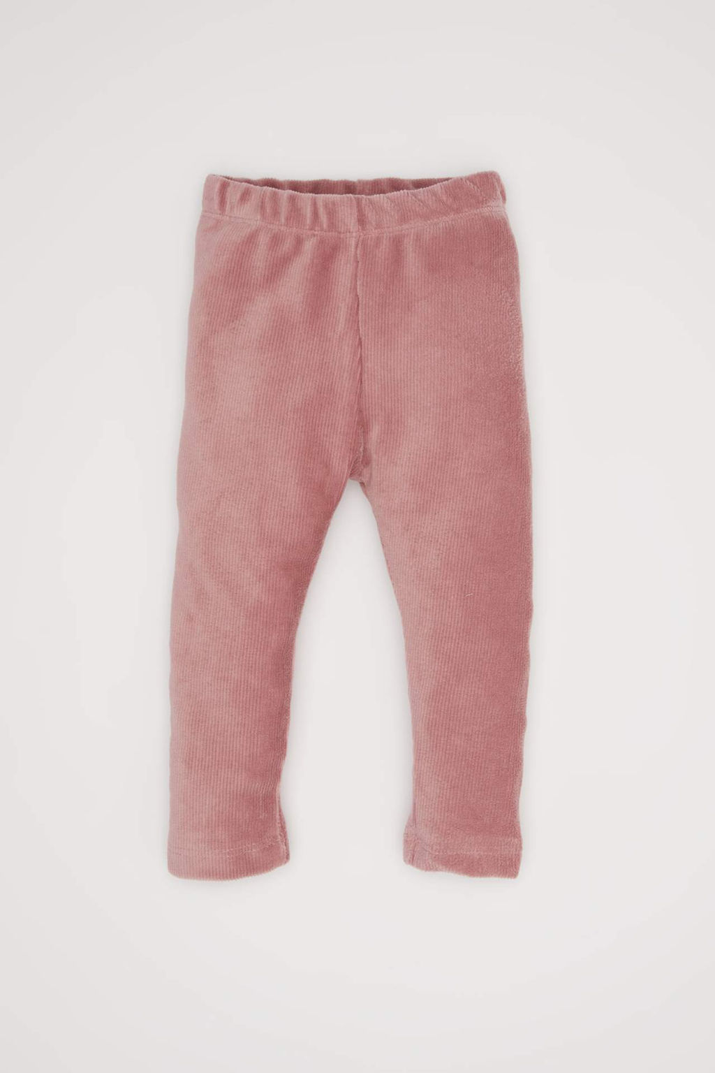 K?z Bebek Duz Paca Beli Lastikli Fitilli Kadife Tayt - Defacto фото 6