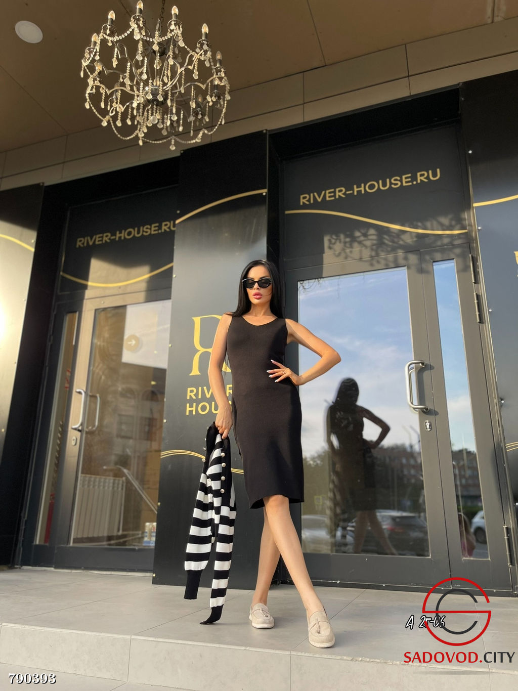 Женское платье с кофтой в полоску - Bruno фото 2