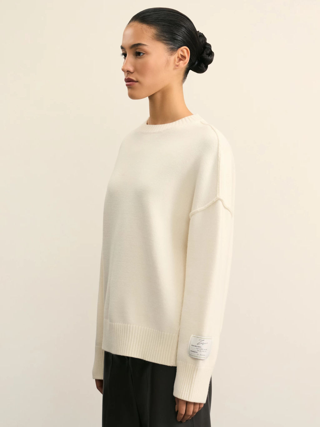 Джемпер с декоративной нашивкой / Zarina  фото 4