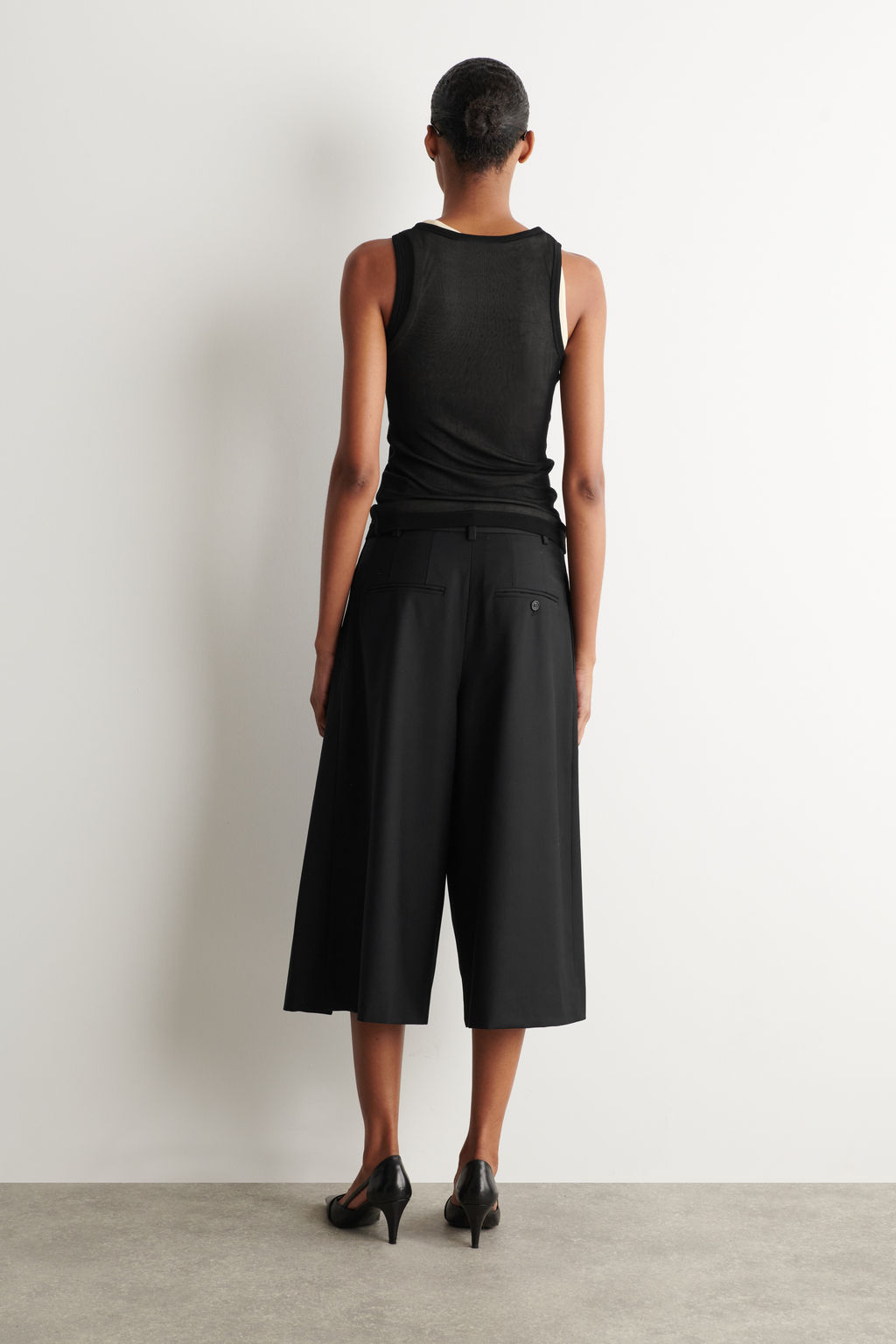 PANTAL?N CULOTTE PINZAS MEZCLA LANA