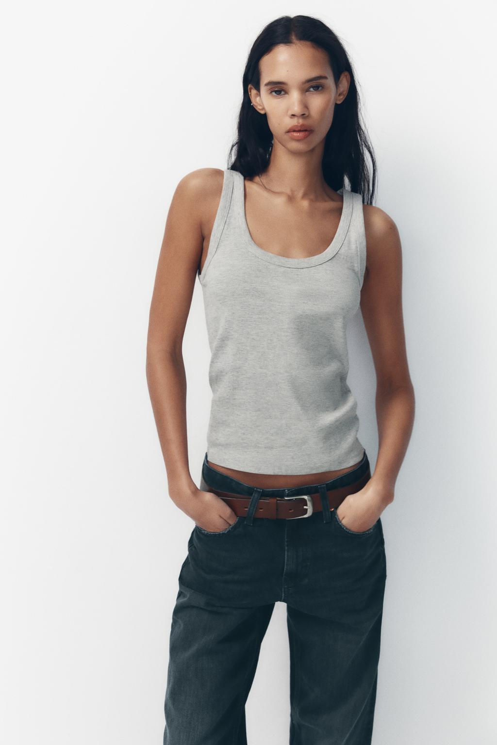 TRF WIDE-LEG MID-WAIST JEANS - Zara фото 27