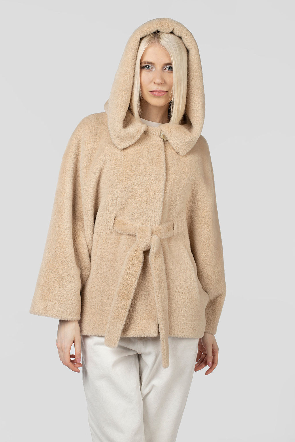 Пальто женское демисезонное (пояс) - El podio фото 9