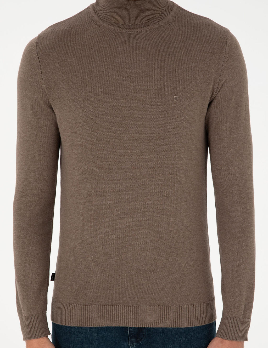 Vizon Melanj Slim Fit Bal_k__ Yaka Basic Triko Kazak - Pierre cardin фото 6