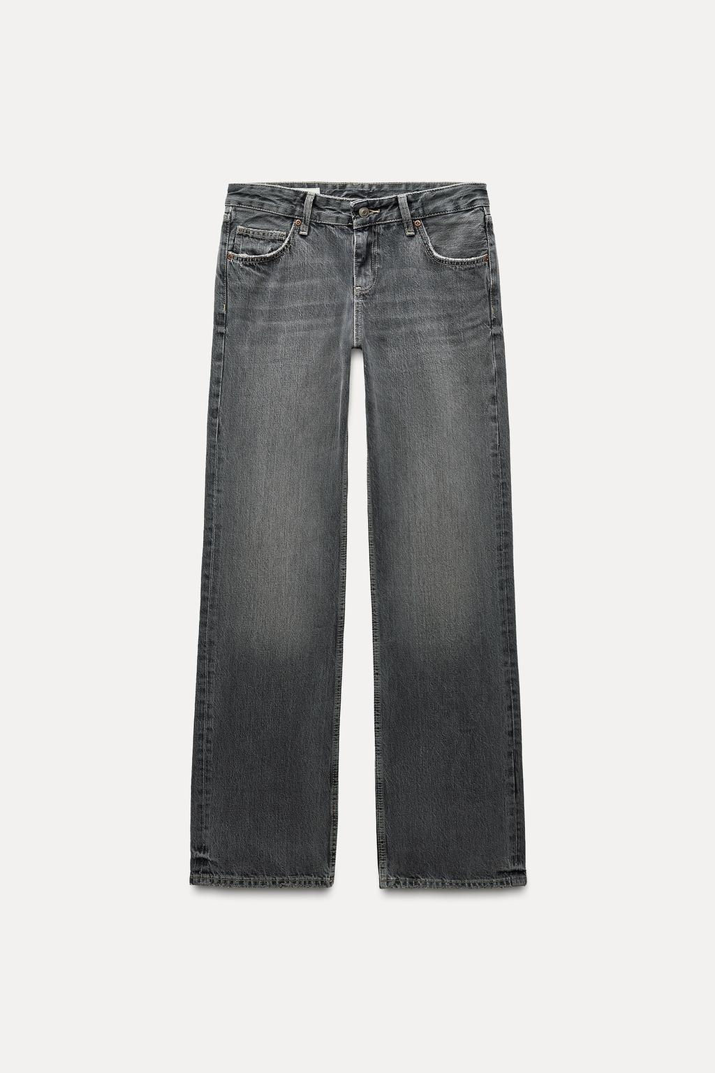 TRF WIDE-LEG LOW-RISE JEANS - Zara фото 4