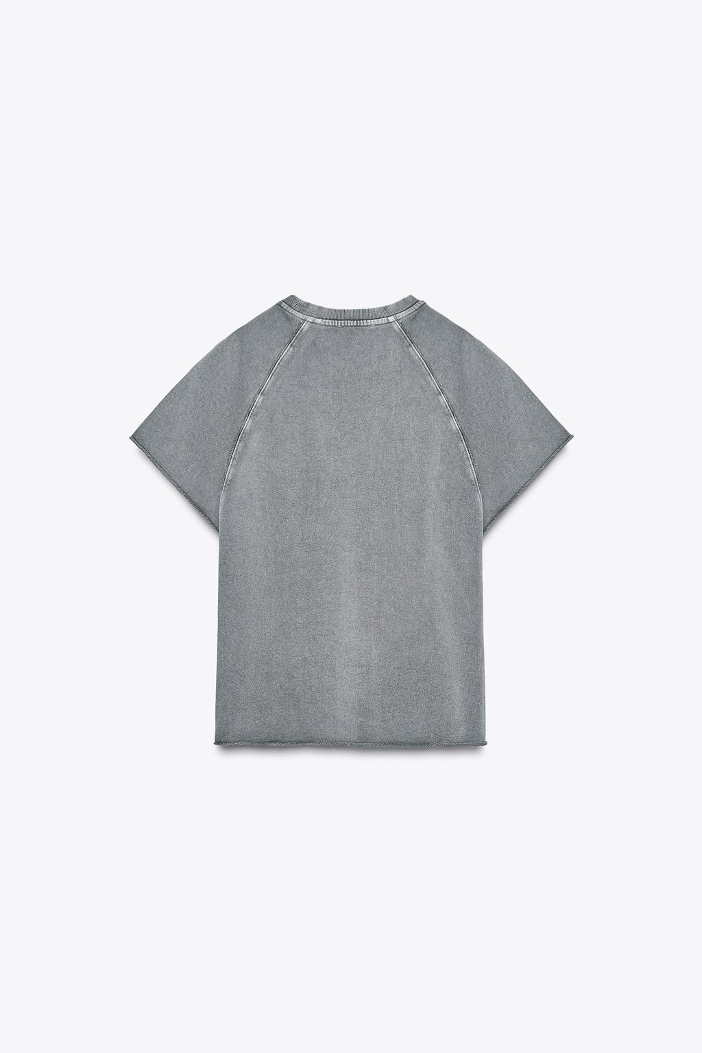 WASHED-EFFECT TEXT PLUSH SWEATSHIRT - Zara фото 20