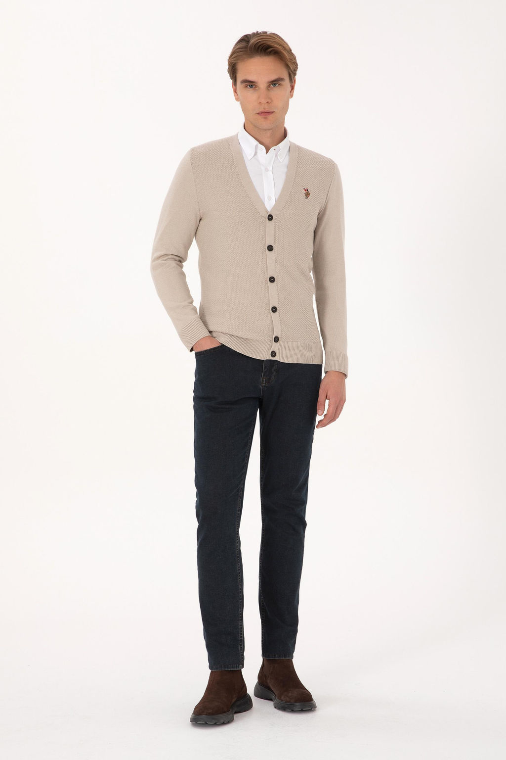 Erkek Ta_ Melanj Basic Triko H_rka - U.s. polo assn фото 4