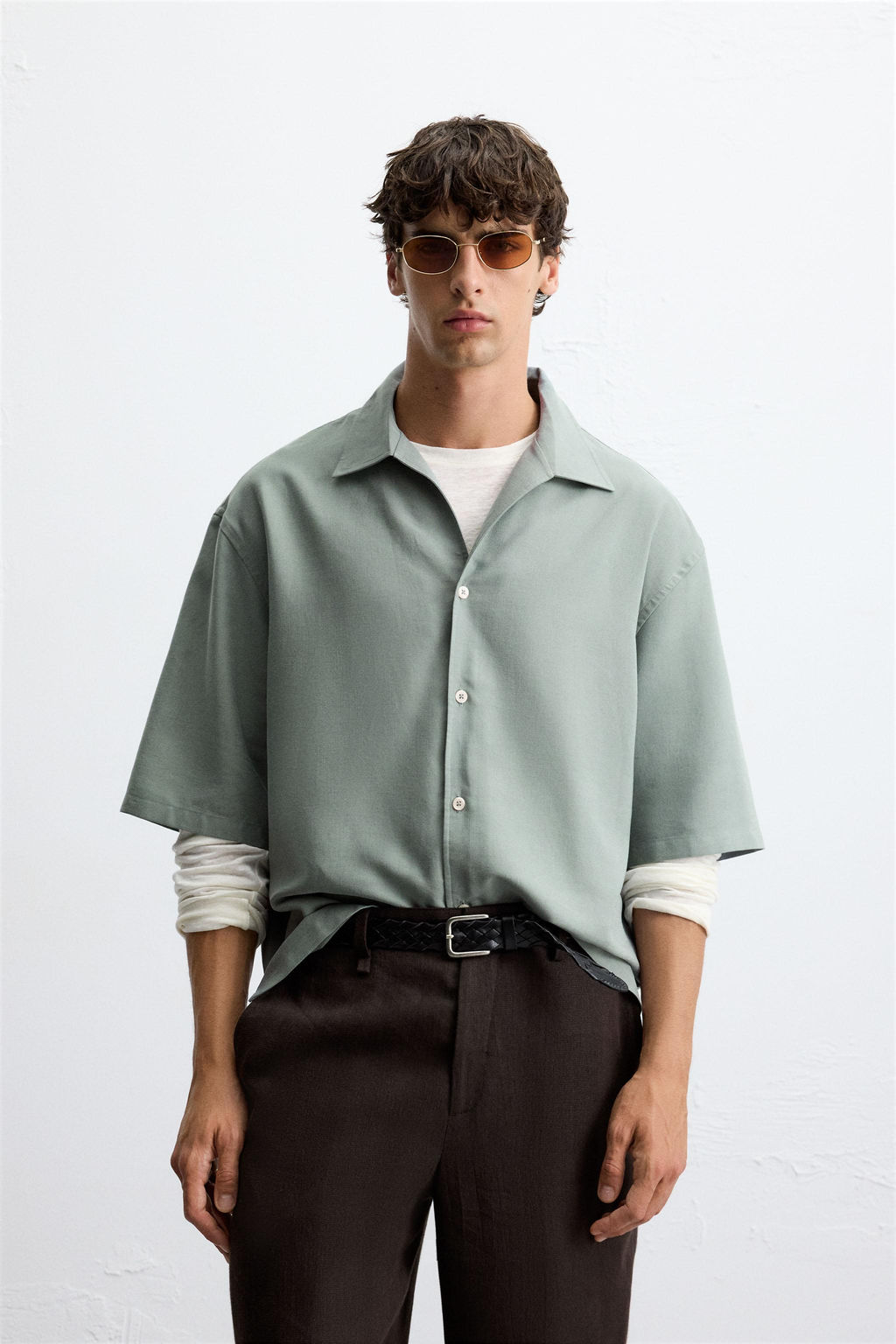 RELAXED FIT FLOWING SHIRT - Zara фото 2