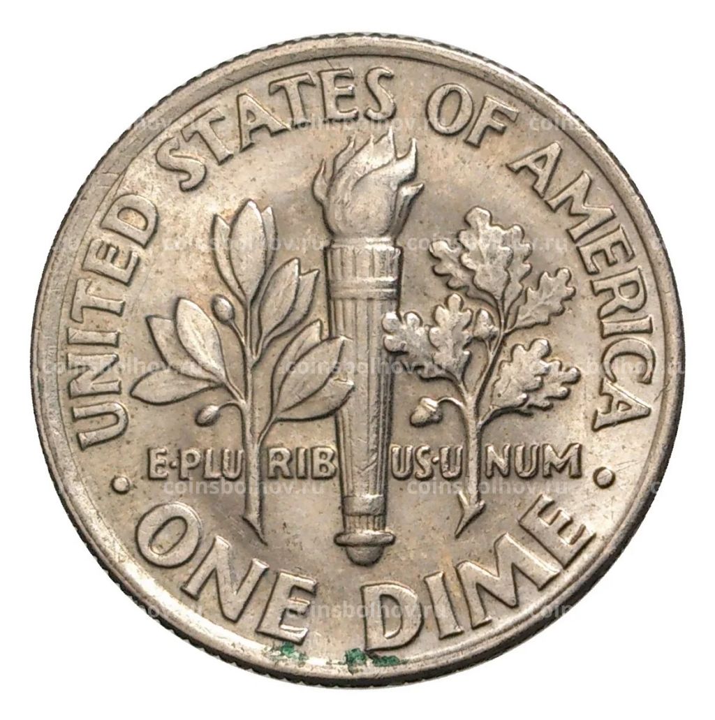 10 центов (1 дайм) 1989 года Р США