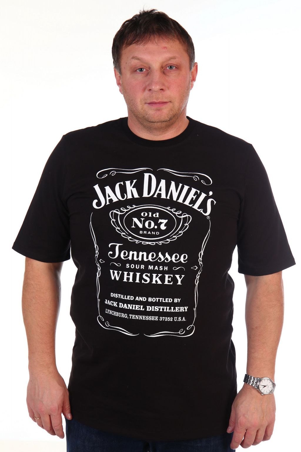 МТ0438-3 Футболка мужская Виски кулирка черный - АстраТекстиль фото 3