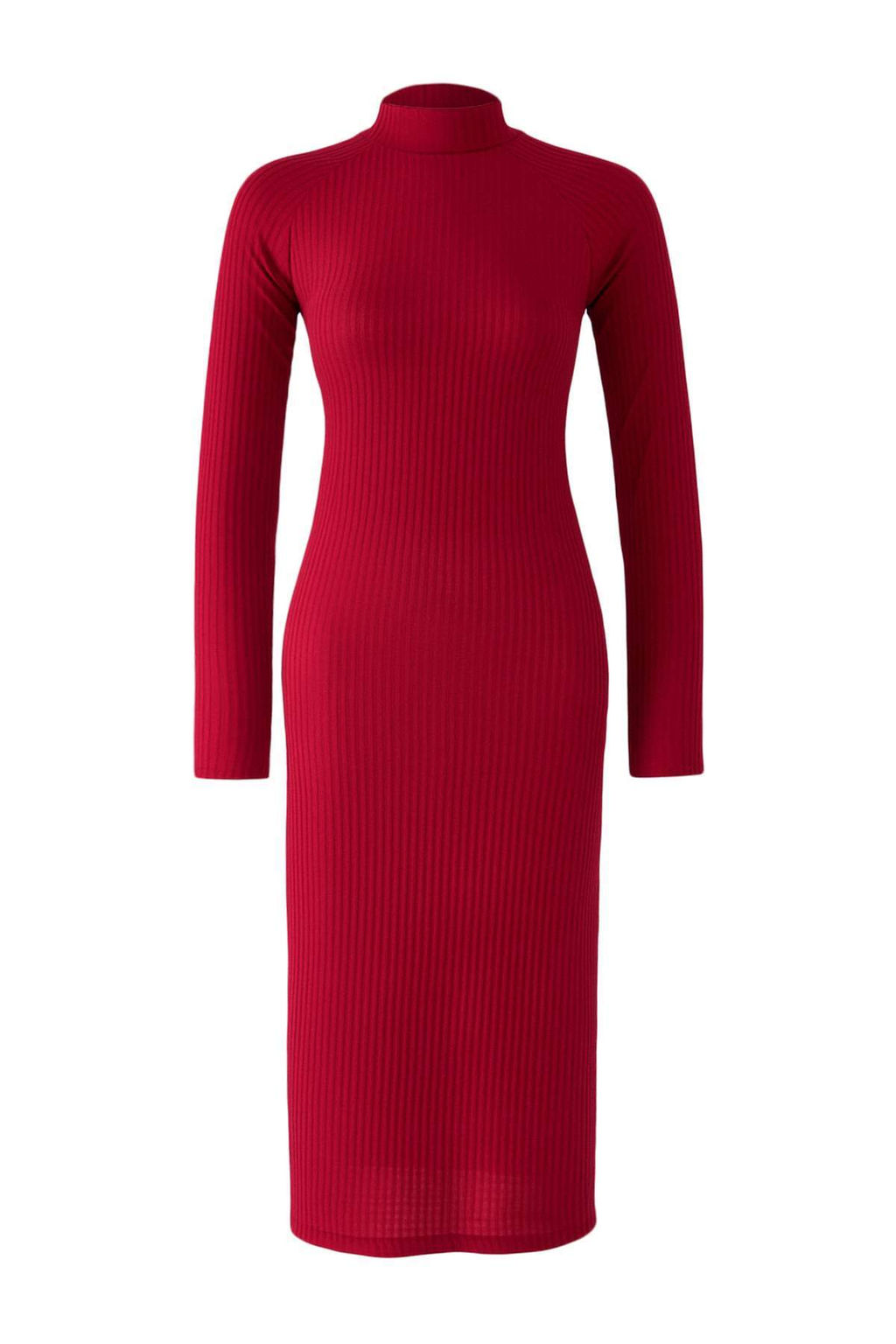 TRENDYOLMILLA Bordo Duz Y?rtmacl? Midi Bodycone/Vucuda Oturan Fitilli Esnek Orme Elbise TWOAW25EL00568  фото 16