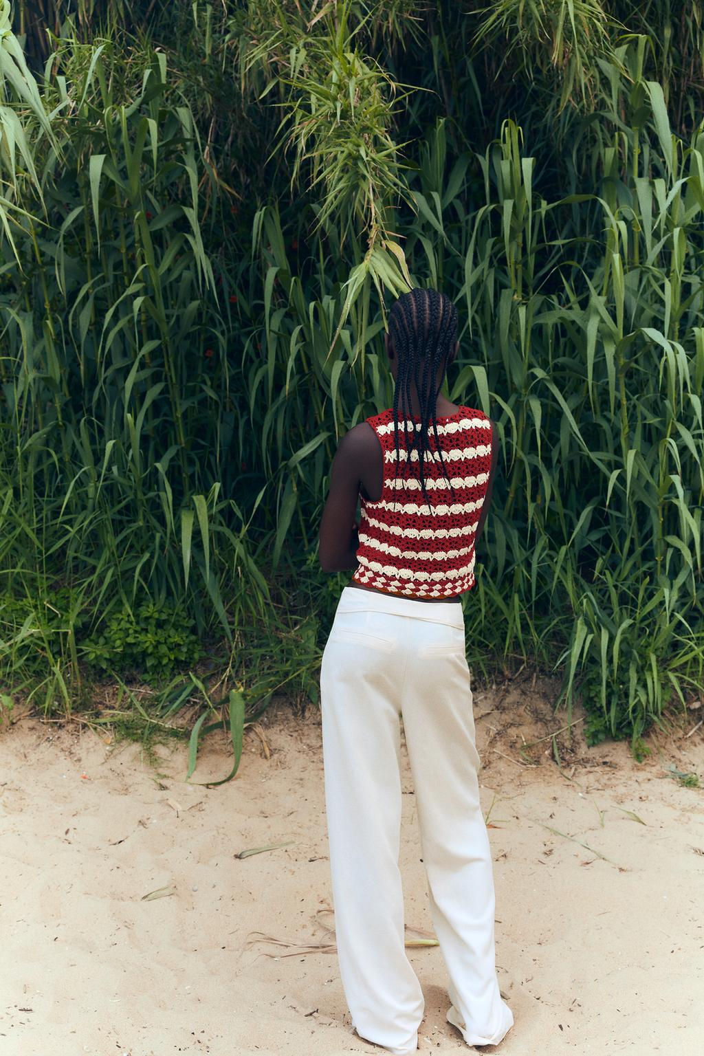 FULL LENGTH TROUSERS WITH BELT - Zara фото 4