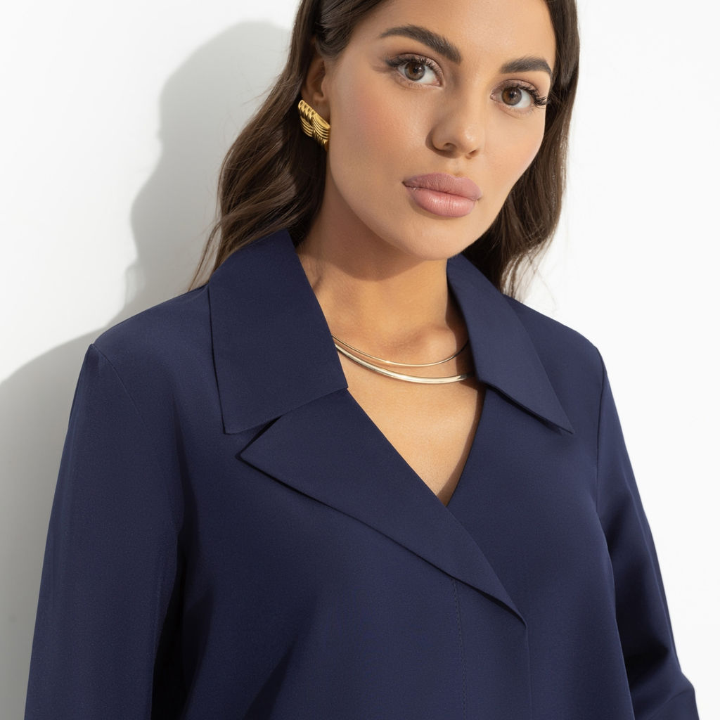 Блуза свободного кроя с воротничком, Амбассадор стиля (new) - Charutti фото 3