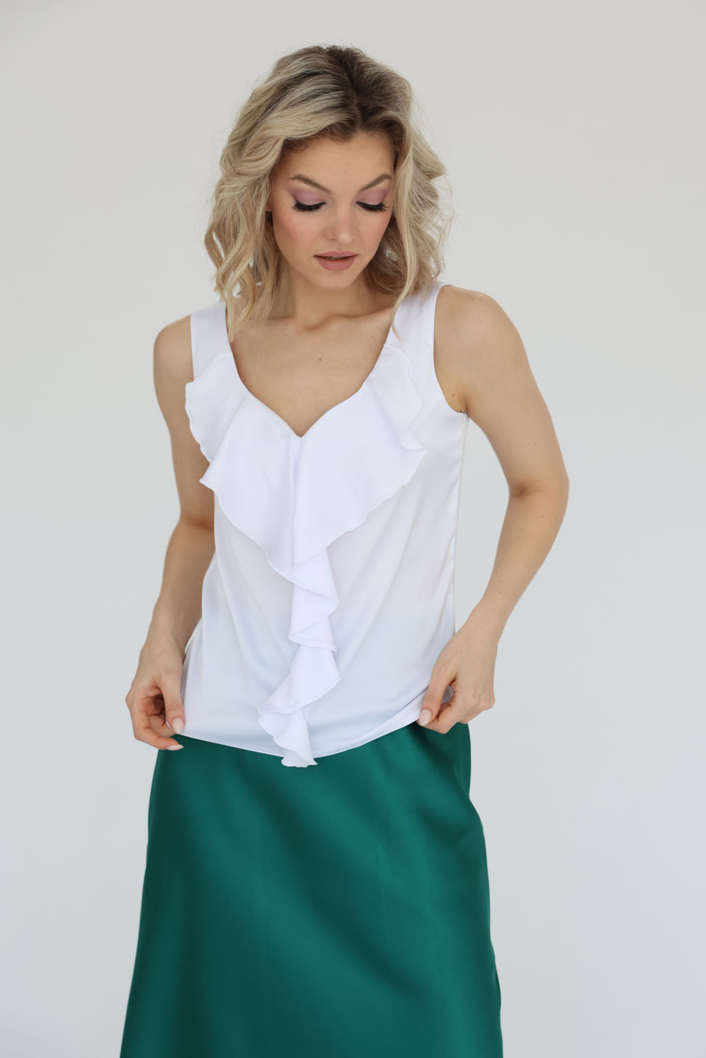 Топ с рюшей