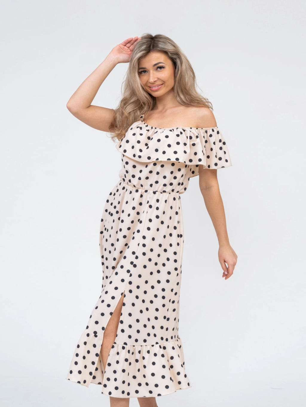 Платье женское, цвет бежевый - Барболета фото 2