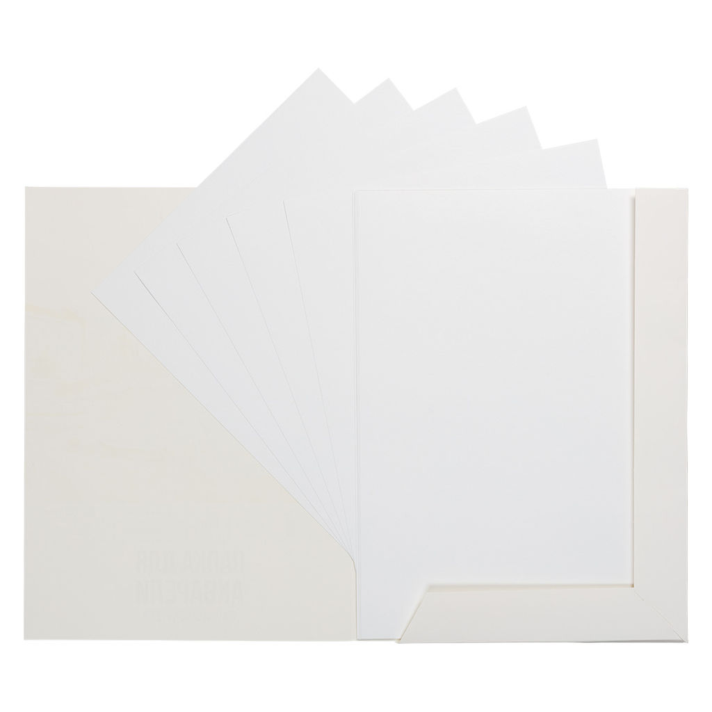 VISTA-ARTISTA PWG-A310 Папка с бумагой для акварели 100% целлюлоза 200 г/м2 A3 42 х 30 см папка 10 л. Лодочки гознак тисненая - Аква-колор фото 4