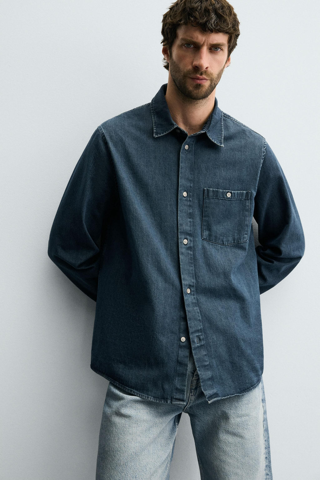WASHED DENIM SHIRT