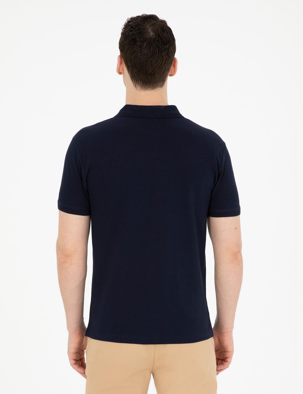 Lacivert Slim Fit Basic Ti__rt - Pierre cardin фото 12