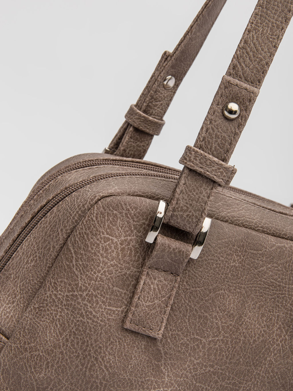 Серо-коричневая сумка классическая S.Lavia  фото 16