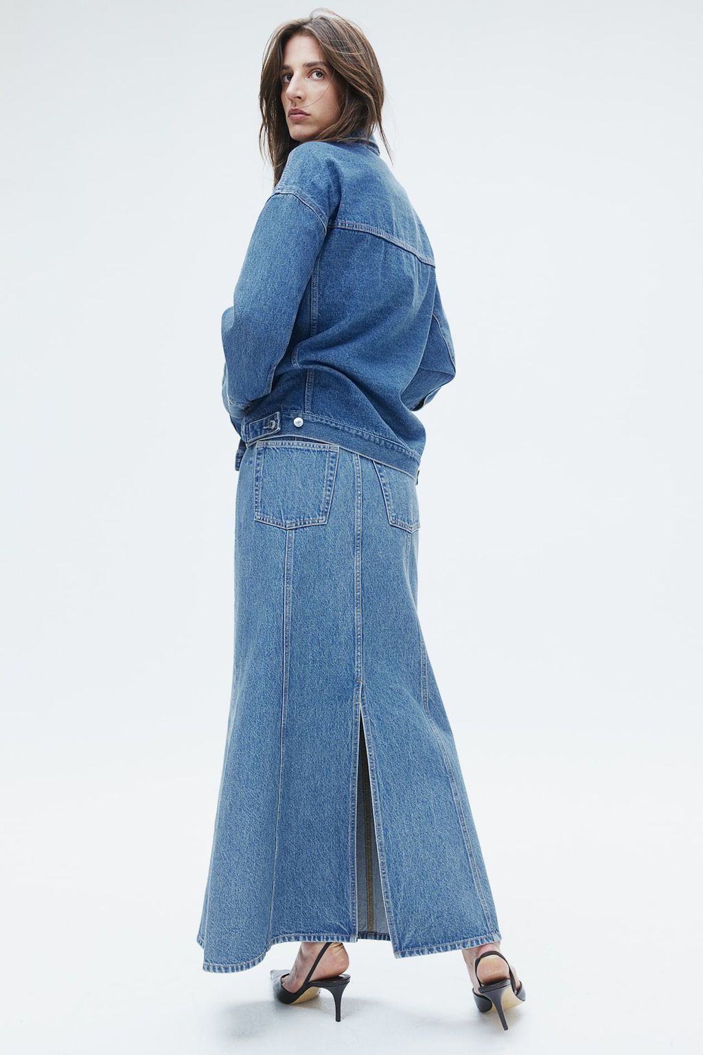 Falda denim con vuelo - H&m фото 2