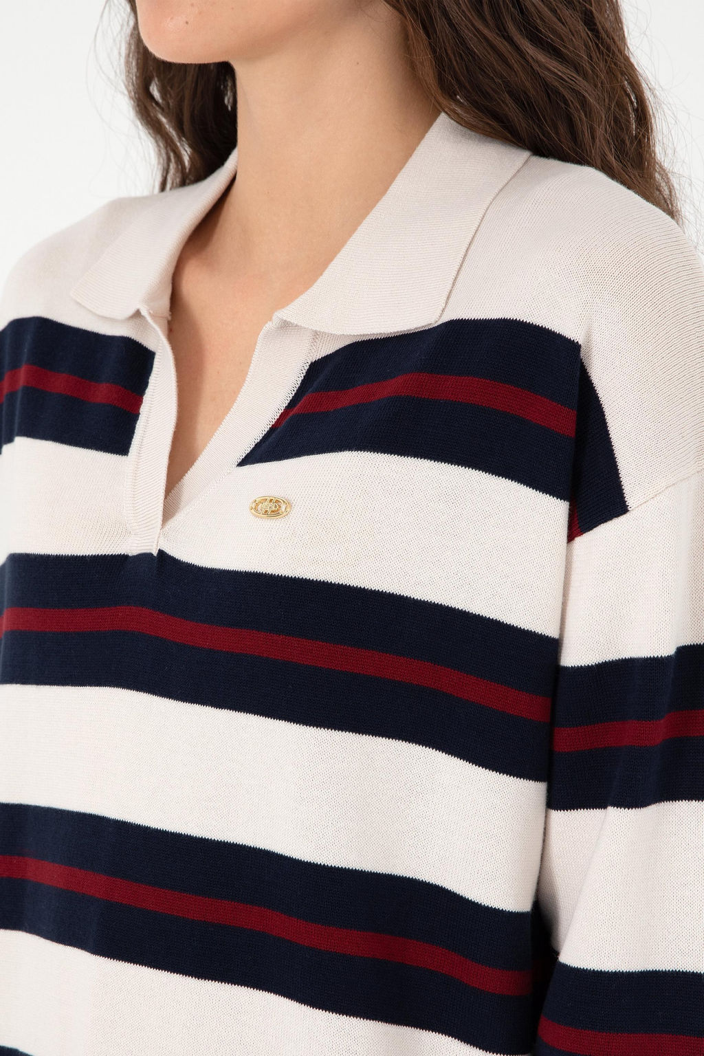 Женский кремовый свитер Неожиданная скидка в корзине - U.s. polo assn фото 7