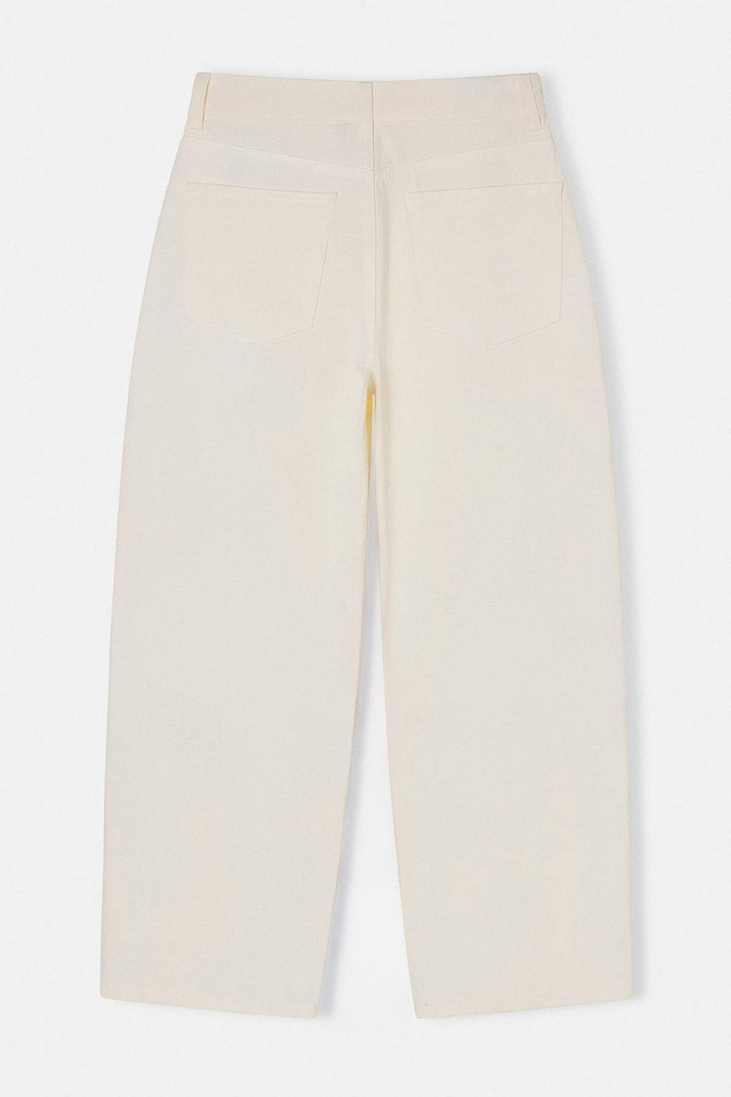 Beyaz Gabardin Kal?n Yumusak Tuseli Barrel Pantolon TWOSS26PL00084 - Trendyolmilla фото 2