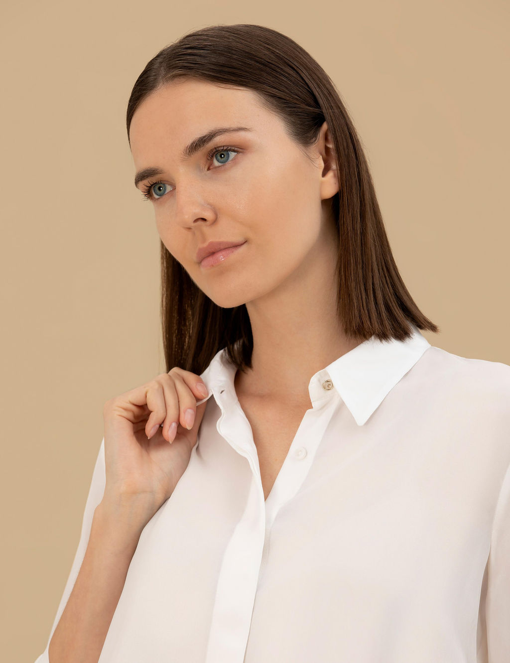 Beyaz Comfort Fit Uzun Kollu G_mlek - Pierre cardin фото 3