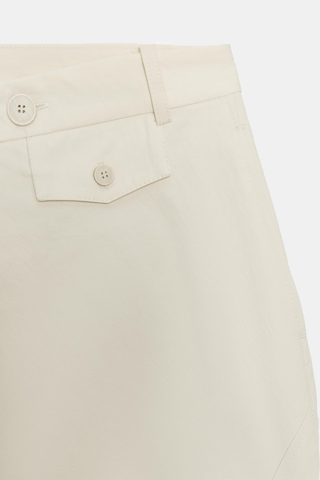 PANTAL?N CRUZADO BOTONES ZW COLLECTION / Tostado claro - Zara фото 6