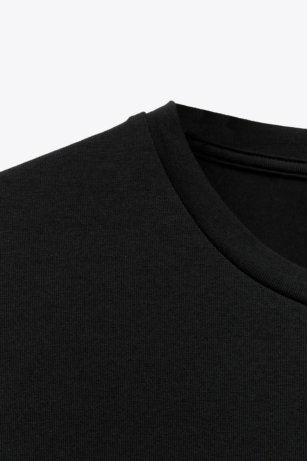 CROPPED STRETCH T-SHIRT - Zara фото 39