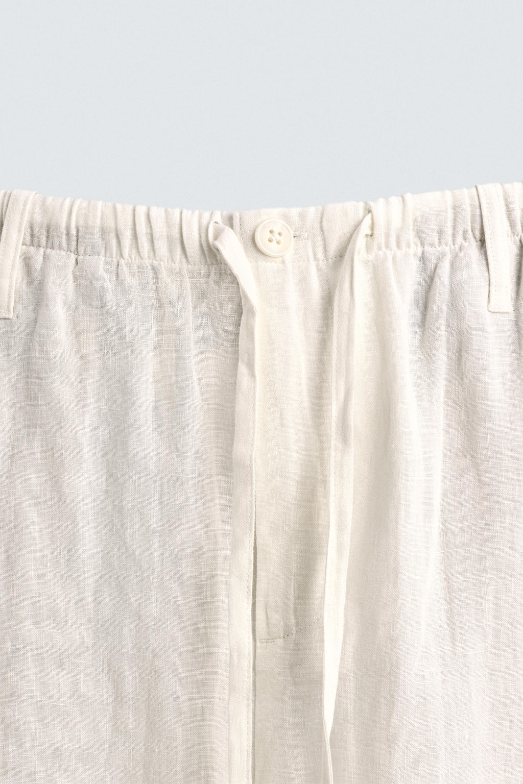 100% LINEN RELAXED FIT TROUSERS - Zara фото 8