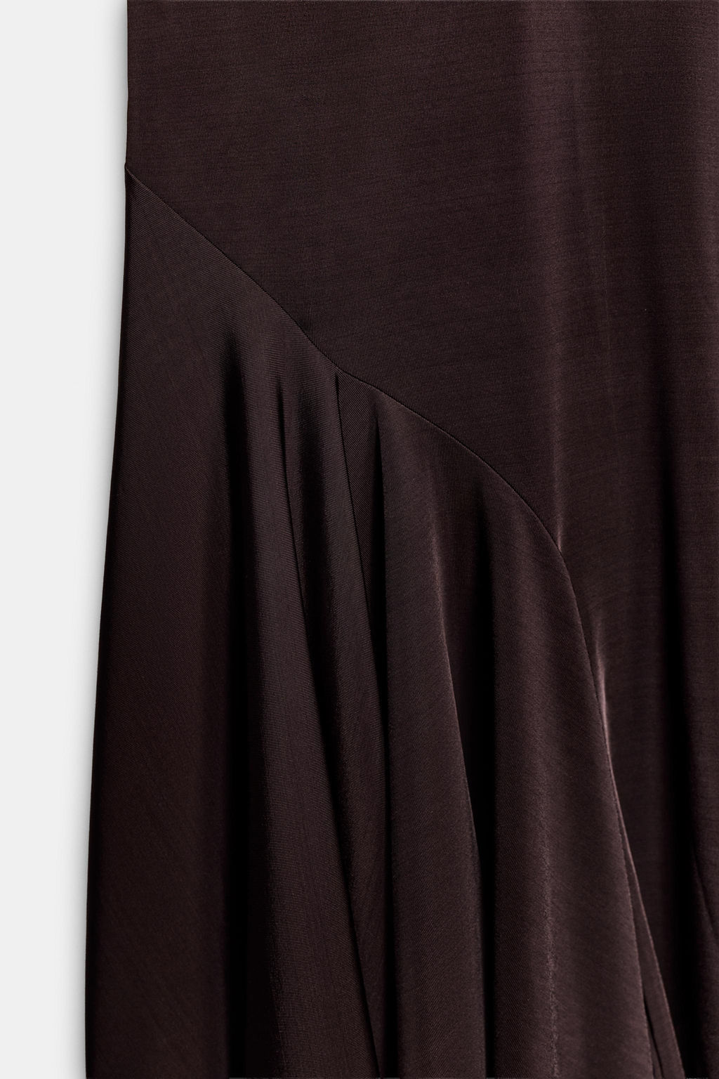 VESTIDO TIRANTES ASIM?TRICO / Marr?n - Zara фото 7