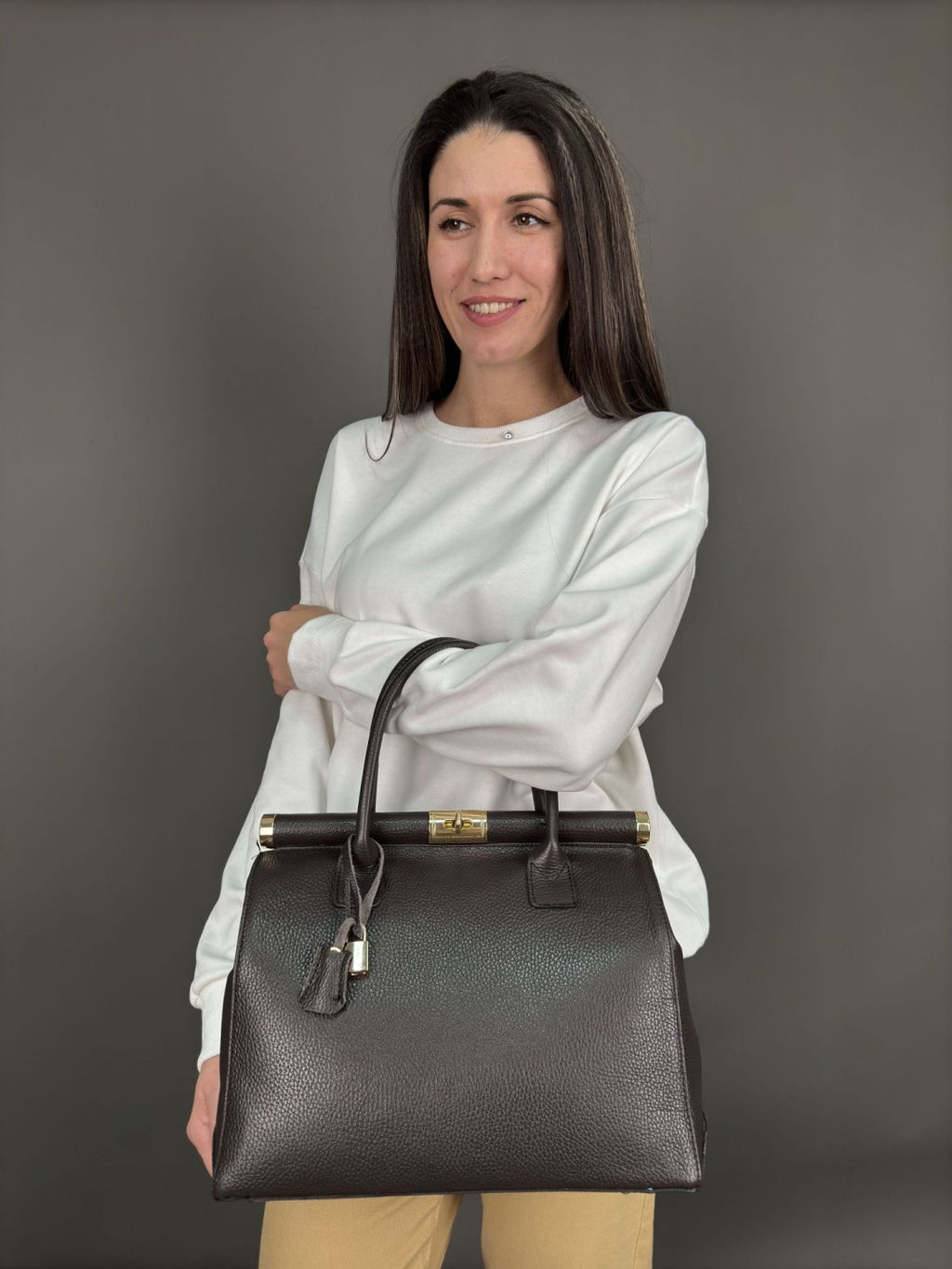 Сумка женская из телячьей кожи