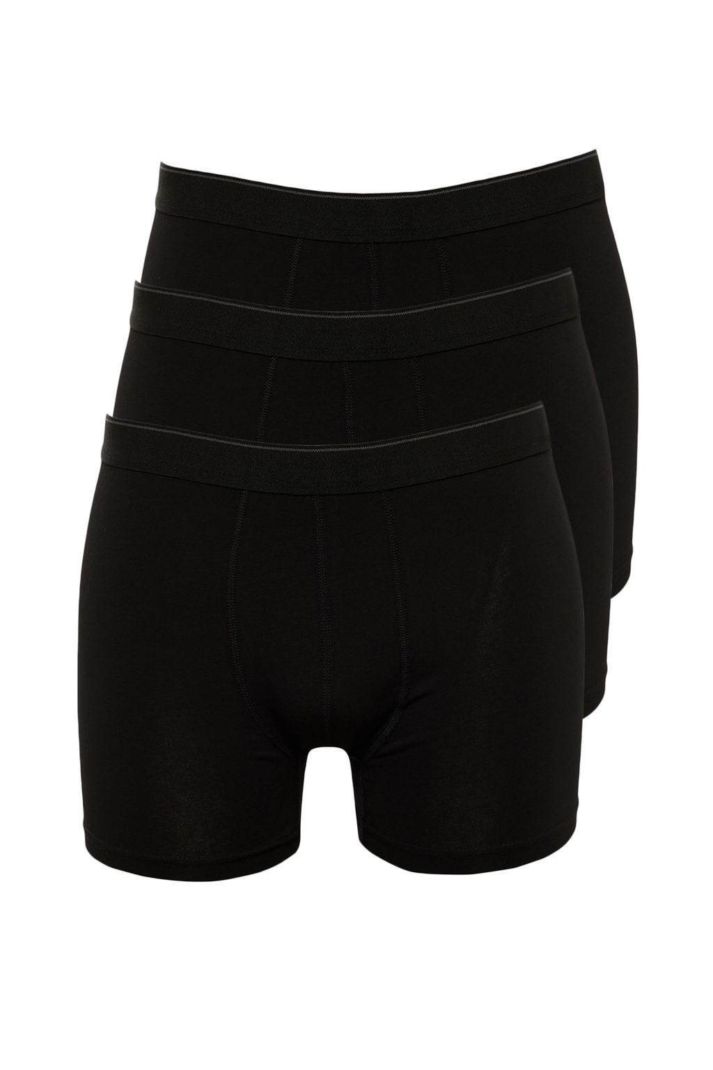 TRENDYOL MAN Lacivert 3lu Paket Duz Boxer TMNAW20BX0063 - Trendyolmilla фото 4