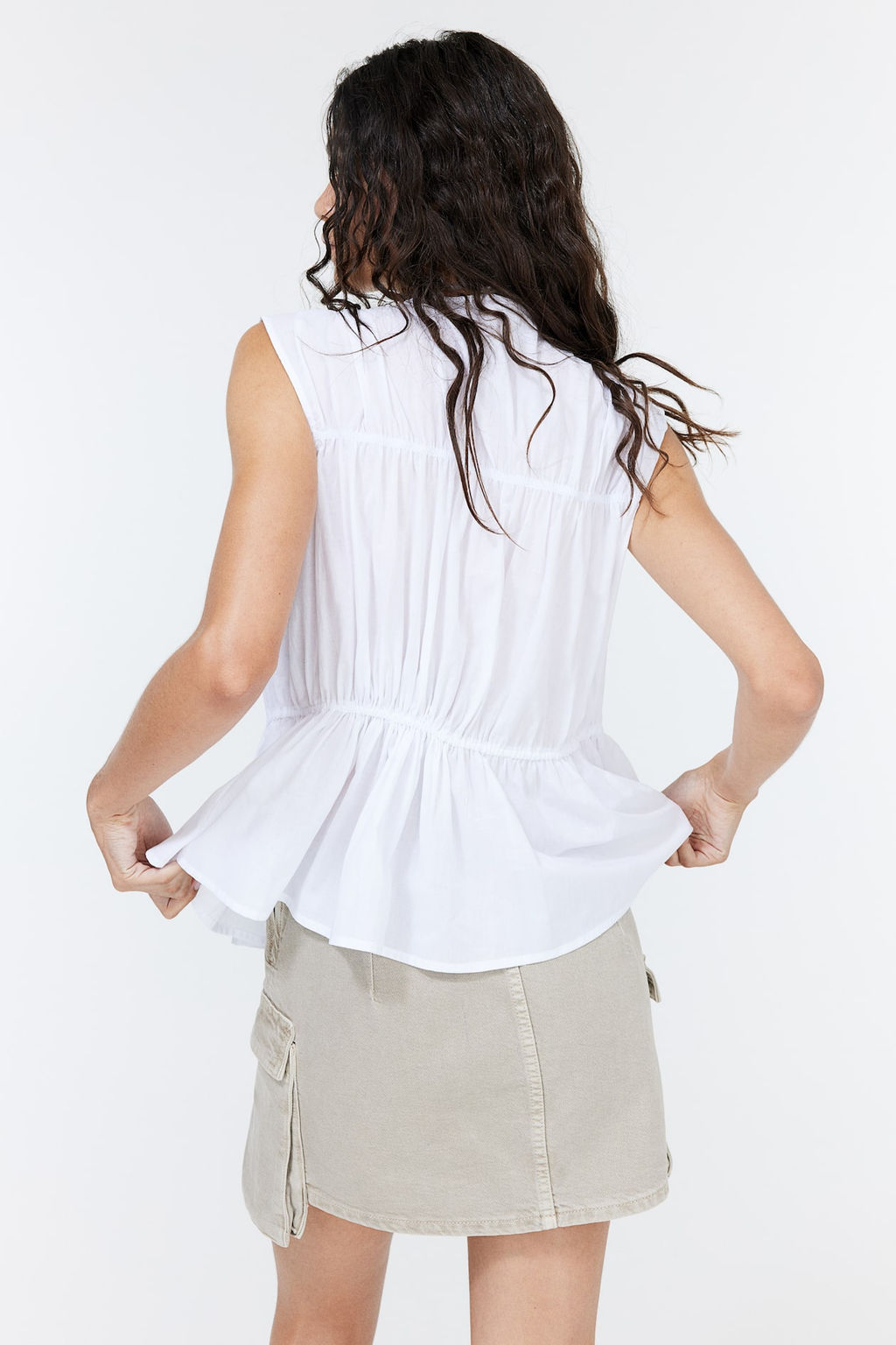 Blusa de algodon con lazadas - H&m фото 4