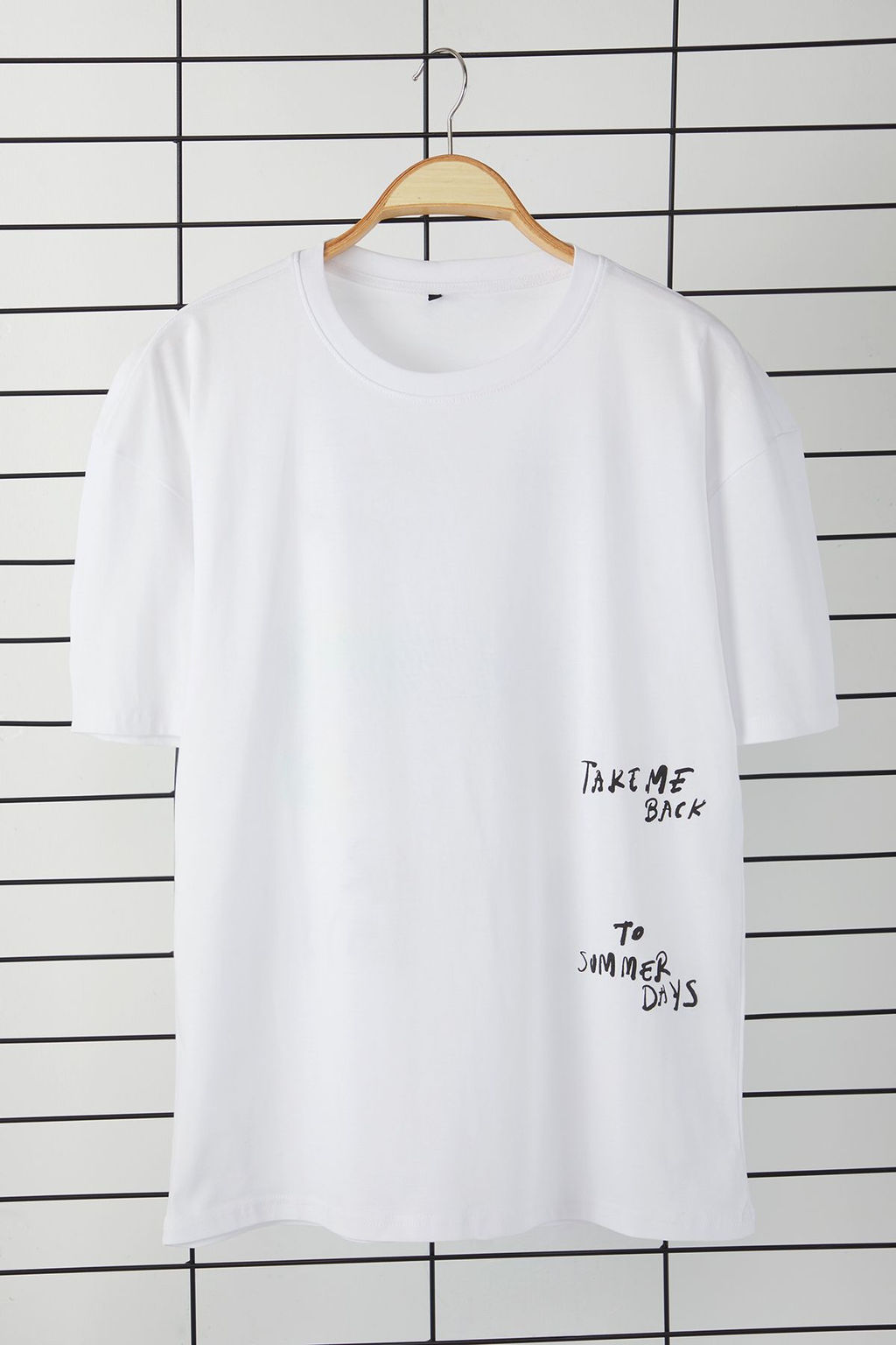 TRENDYOL MAN Lacivert 0versize/Genis Kesim Yaz? Bask?l? %100 Pamuk T-Shirt TMNSS25TS00064 - Trendyolmilla фото 7