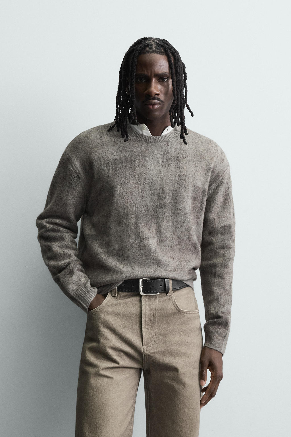 BRUSHED PRINTED JUMPER