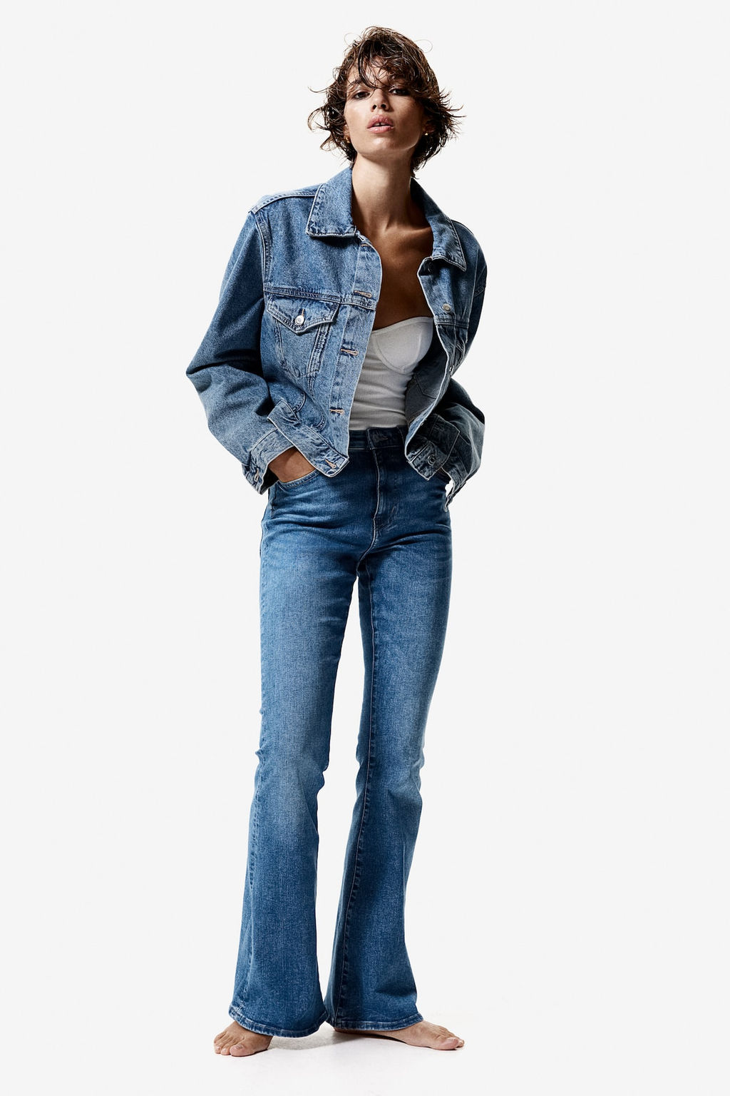Flared Ultra High Jeans - H&m фото 3