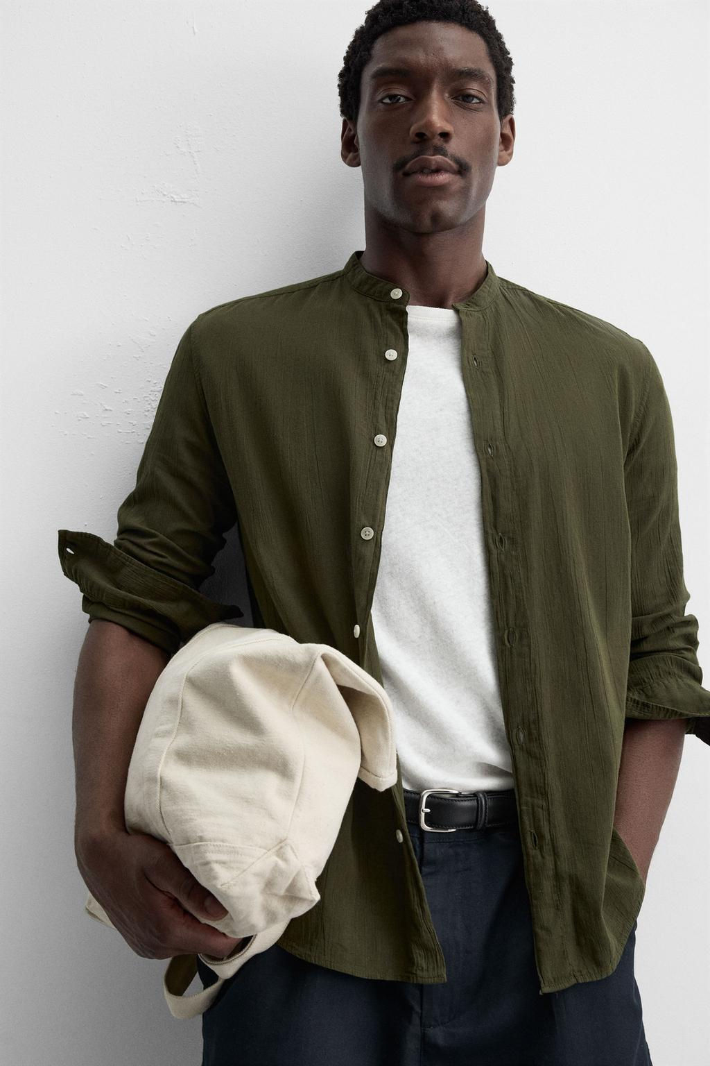 CREASED-EFFECT SHIRT - Zara фото 35